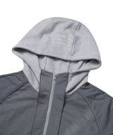  PIPPING MIX ANORAK HOODIE_GRAY