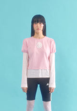 layered puff top_pink
