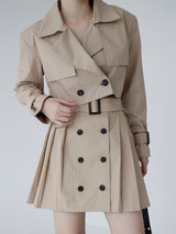 トレンチクロップジャケット / Trench Crop Jacket (3color)
