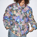 ソーラーボールフラワーフレイムリバーシブルダウンジャケット/SOLARBALL FLOWER FLAME REVERSIBLE PUFFER BLACK