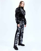 ダブルレイヤードグーズダウンジャケット / Double Layered Goose Down Jacket _ Glossy Black