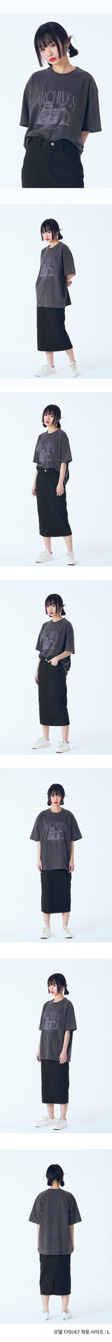 ARCHIVES CAT Pigment Overfit Short Sleeves (SPSSTD-0001)