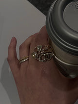 ハート タートル リング ゴールド