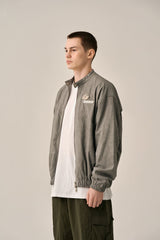 VINTAGE WASHED RIDER JACKT-CHARCOAL