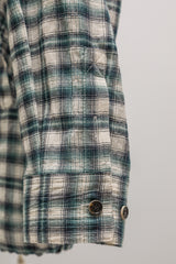 タータンチェックポケットシャツジャケット / TARTAN POCKET SHIRKET(SHIRTS JACKET)-PERMANENT GREEN