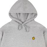 [UNISEX]Yellow odd flower embroidery hoodie