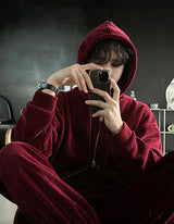 Perfect Velour Hood Zip Up (3color)