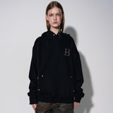 dtgプリントフーディー / dtg printed hoodie [black]