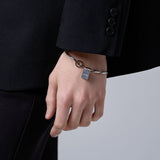 スクエアクロスチェーンブレスレット / SQUARE CROSS CHAIN BRACELET