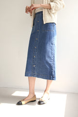 ローザデニムスカート / ROSA DENIM SK / H LINE SKIRT