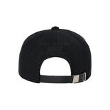 A LOGO EMBLEM WOOL BALL CAP BLACK