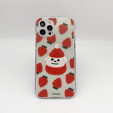 Strawberry pattern jellycase (iphone case) (6638857289846)