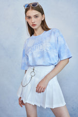 HIDE Tie Dye Graphic T-Shirt (Sky Blue) (6571001446518)
