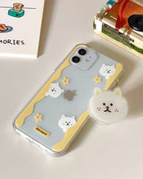フラワーキャットジェリーケース (アイフォンケース) / Flower cat jelly case (iphone case)