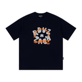 フラワーリーフロゴTシャツ / flower leaf logo t-shirts - NAVY