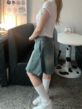 ビンテージウォッシングデニムテニススカート / vintage washing denim tennis skirt