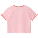ラビットエモジクロップTシャツ / PINK RABBIT EMOJI CROP T-SHIRT