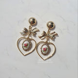 ビンテージローズガーデンピアス / Vintage Rose Garden Piercing - Heart Version