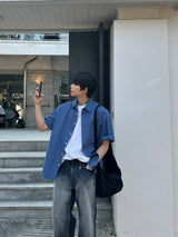 トニ―ハイデンシティー半袖シャツ/Tony High Density Short-Sleeved Shirts (4 colors)