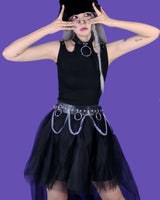 ベルトポイントスリーブレストップ / belt point sleeveless (2 color)