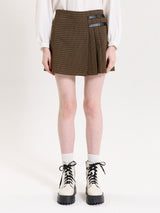 CHECK BUCKLE SKIRT
