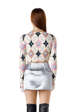 CHROME ARGYLE CROP TOP (YELLOW) (6699119738998)