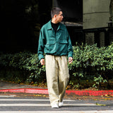 ヴィンテージストレートデニムパンツ (KHAKI)