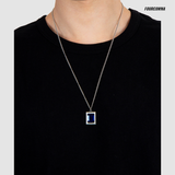 GEM STONE B NECKLACE (6690654945398)