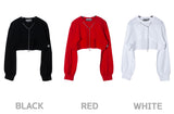 Yネックレス長袖クロップTシャツ/Y Necklace Long Sleeve Crop Tee(9187)