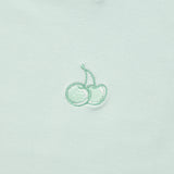 スモールチェリースクエアネッククロップTシャツ / SMALL CHERRY SQUARE NECK CROP T-SHIRT [MINT]