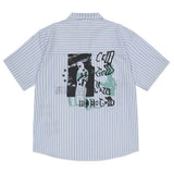 ディソーダーストライプジップアップ S/S シャツ / DISORDER STRIPE ZIP UP S/S SHIRT