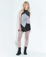 チェーンリンクレイヤードトップ / Chain Link Layered Top _ Grey