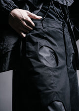 Four-eye carbon peached Pants
