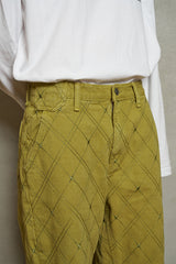 ARGYLE EMBROIDERED PANTS