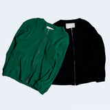２WAYジップアップワッフルカーディガン/DAMP 2-WAY ZIP-UP WAFFLE CARDIGAN_GREEN