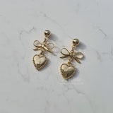  Vintage Gold Heart Earring (Red Velvet Joy, STAYC Sieun Earring)