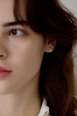 [14K] bell pearl earrings