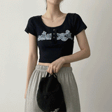 パンタスナップ半袖クロップドTシャツ / Pantasnap Short Sleeve Cropped T-Shirt