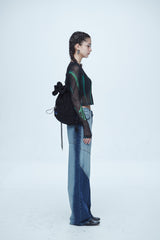 ハイパー ブラッシュ ウォッシング ワイド デニムパンツ / Hyper Brush Washing Wide Denim Pants Blue
