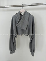 a street cropped hoodie