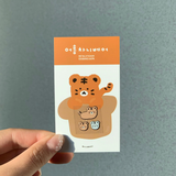タイガーチェーンベアメタルステッカー / Tiger Chanibear Metal sticker
