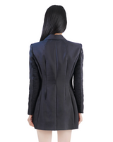 WOOL-SILK DOUBLE BREASTED JACKET WITH METAL TAG (6624148848758)