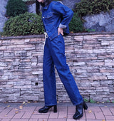 ルーズフィットバックレーベルポイントダークデニムジャケット/LOOSE FIT BACK LABEL POINT DARK DENIM JACKET [17707]