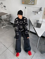 No.0448 sun & cloud mohair KNIT (3color)