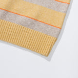 ブークルポイントストライプニット / BOUCLE POINT STRIPE KNIT - YELLOW