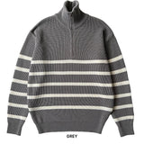 ASCLO Over Border Half Zip Up Knit (4color)