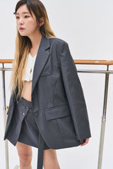 アンダーツイストニットカーディガン/Under Twisted Knit Cardigan (4 colors)