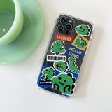 ディノステッカージェリーハードアイフォンケース/Dino sticker Jellyhard Case