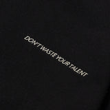 Classic minislogan buckle hoodie - Black (6624478625910)