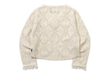 パンチングリボンカーディガン / PUNCHING RIBBON CARDIGAN_OATMEAL